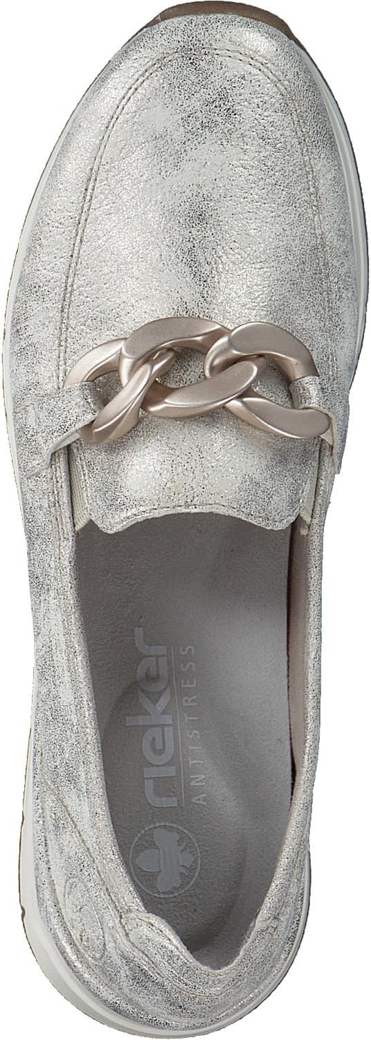 Thumbnail 5 de Rieker 58944 loafers för dam med resårband och uttagbar innersula
