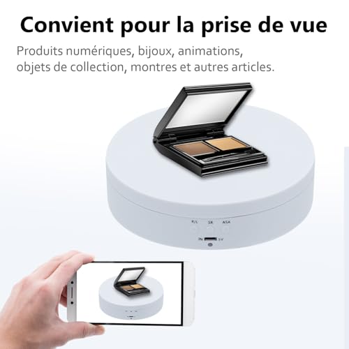 Detalle 2 de Mcbazel Support rotatif à 360° — Plateau tournant motorisé pour bijoux et montres