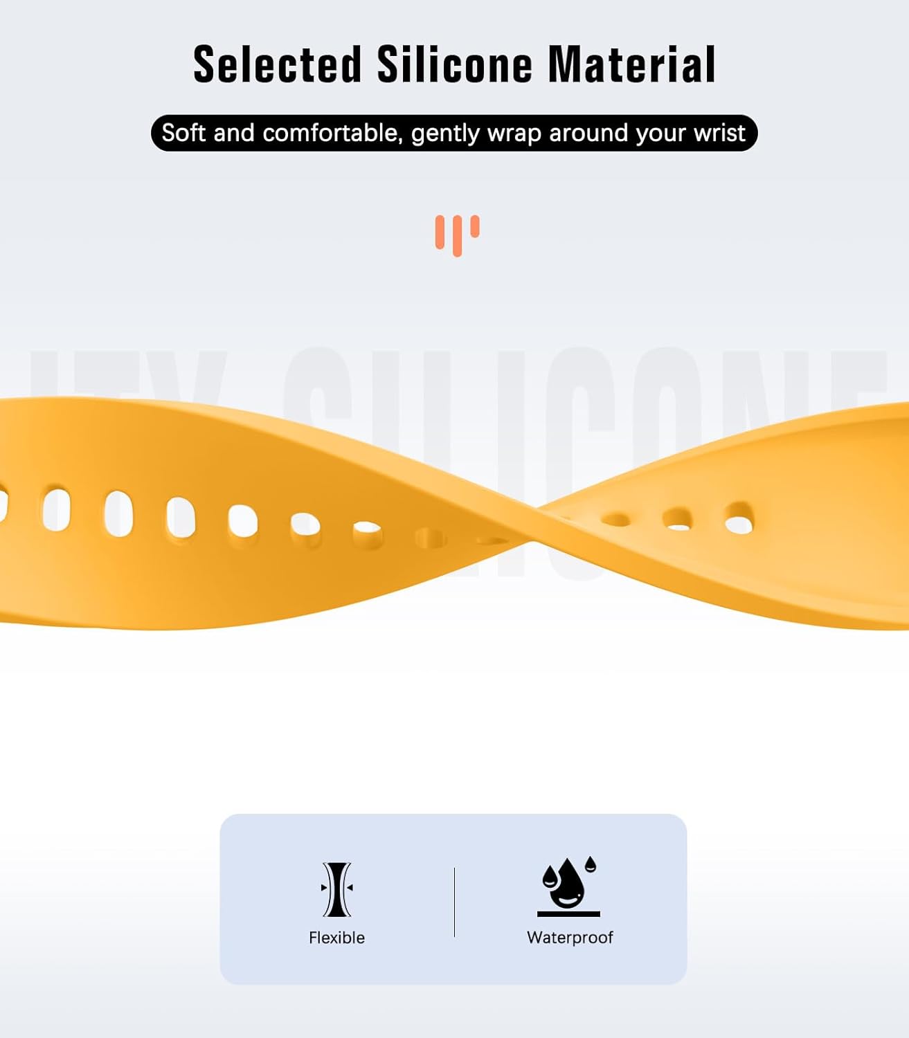 Thumbnail 3 de MoKo no-gap silicone replacement straps for Samsung Galaxy Watch 7/6/5/4 (40–47mm)