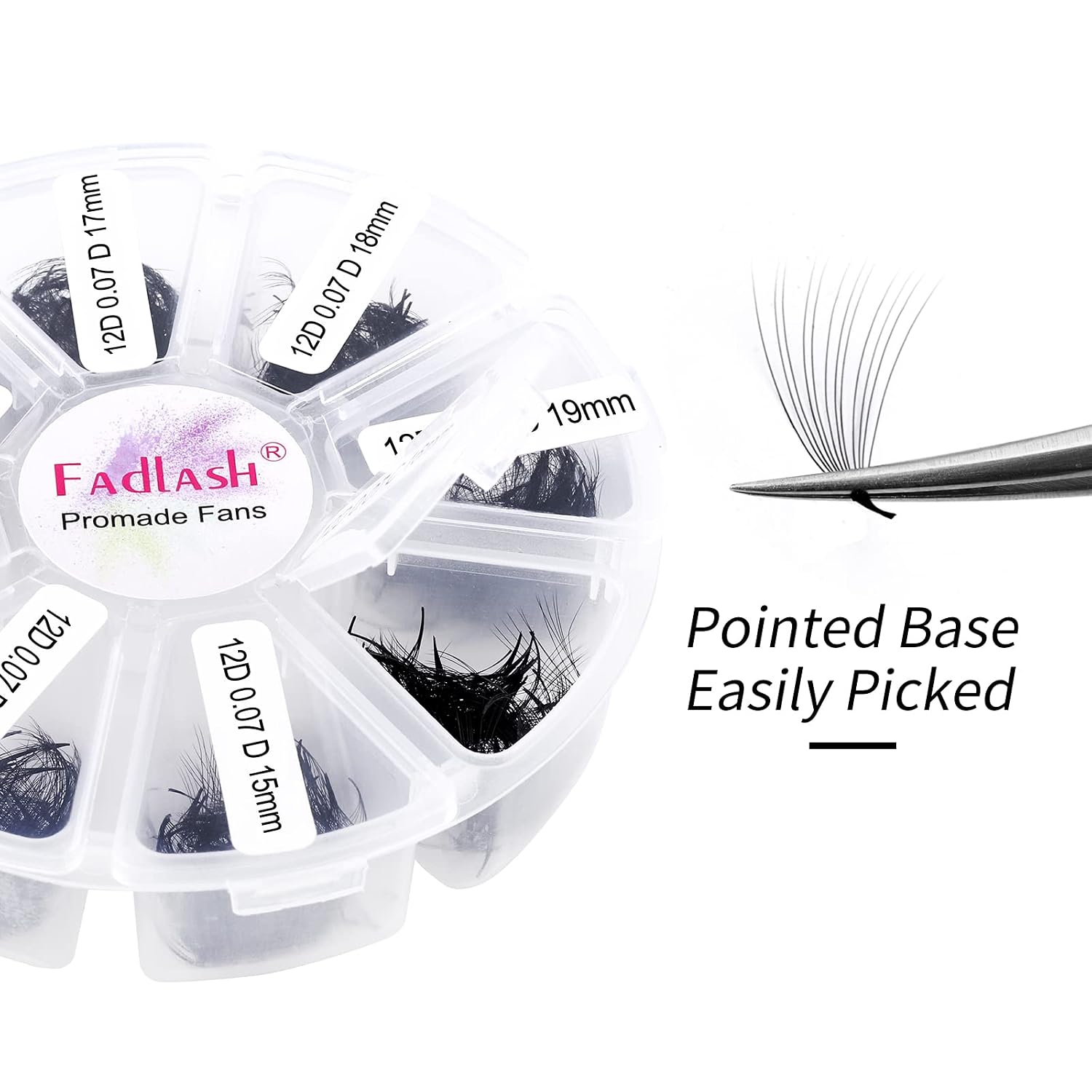 Detalle de FADLASH Premade Eyelash Fans 12D