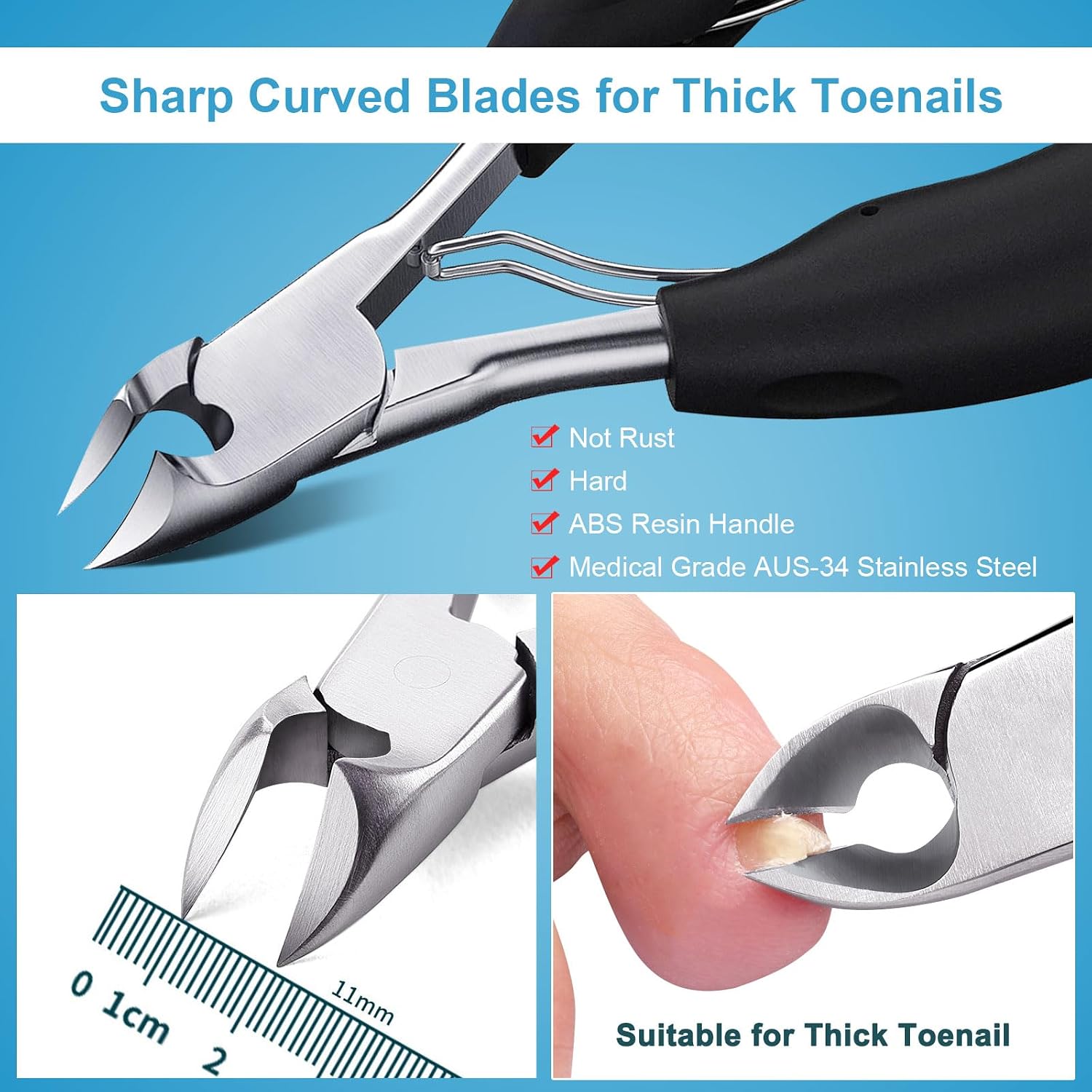 Detalle 2 de Orelex Professional Toenail Clippers Set 4er Set