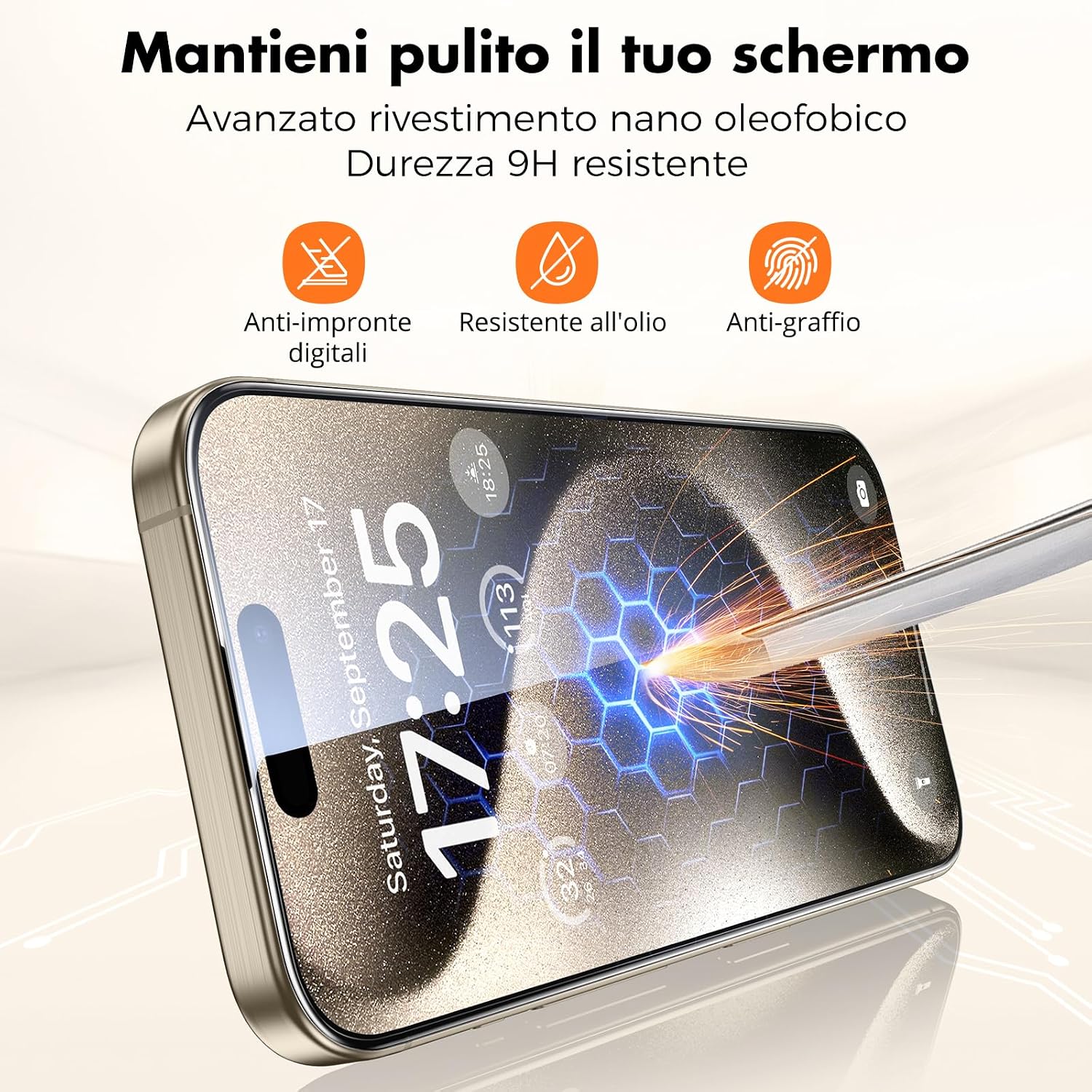 Detalle 2 de UNBREAKcable iPhone 15 Pro pellicola 6,1