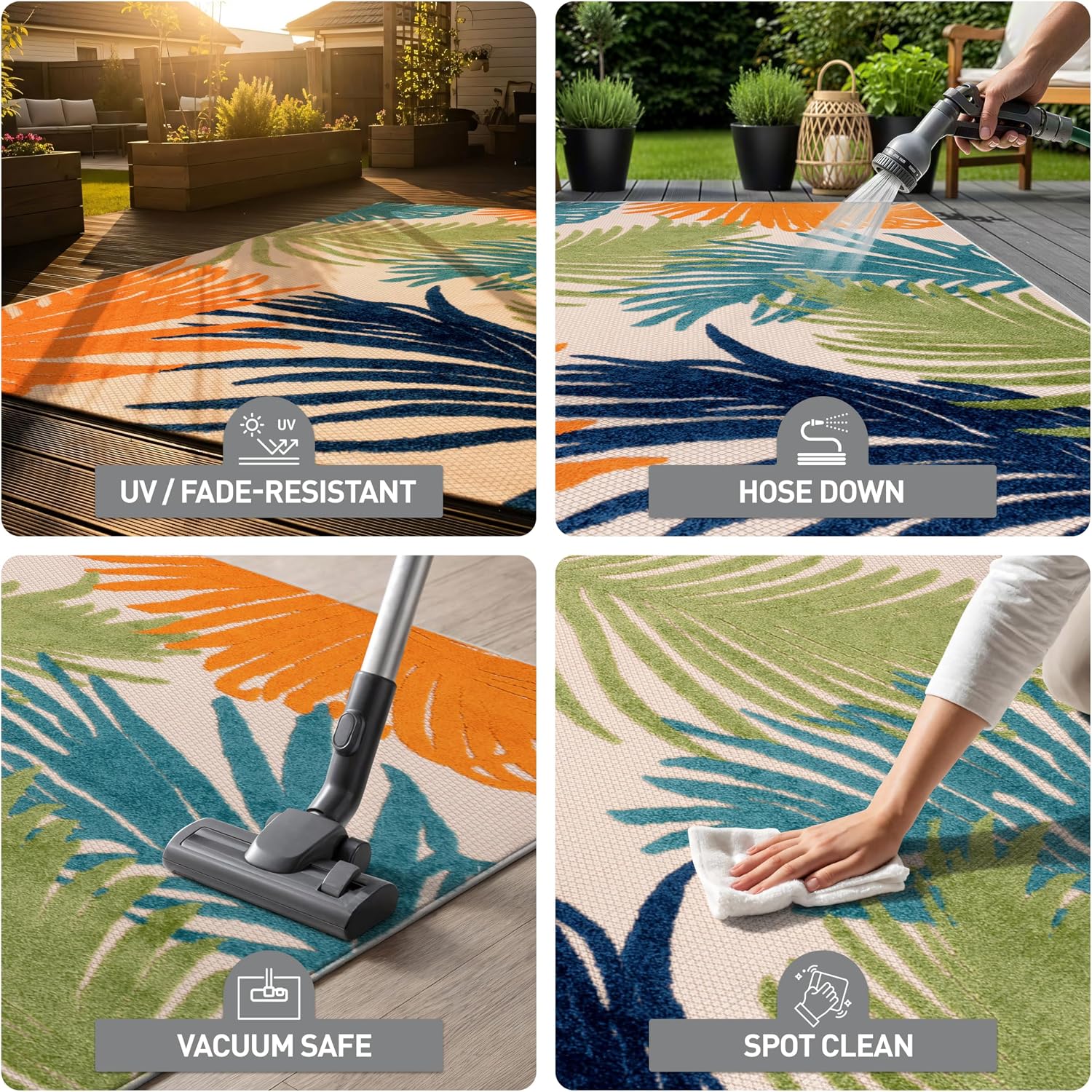 Detalle 1 de Rugshop indoor/outdoor area rug 5' x 7