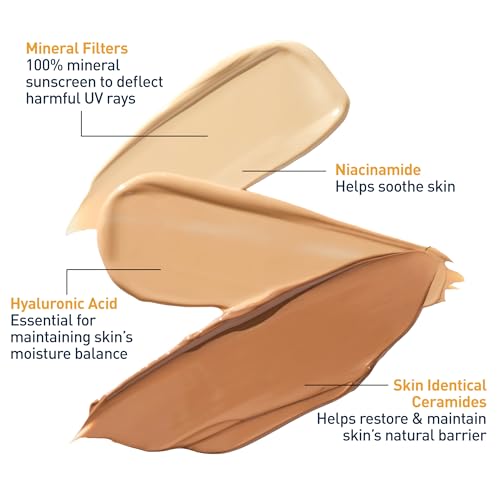 Detalle de CeraVe Tinted Sunscreen for Face SPF 30 Mineral Moisturizer (Medium, 1.7oz)