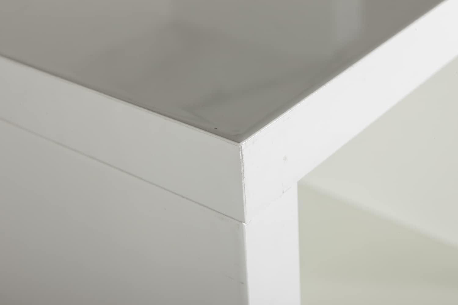Thumbnail 3 de Composad Libreria Bassa DISEGNO con 2 Ripiani Regolabili – Bianco Laccato, 81,60 x 111,90 x 35,70 cm