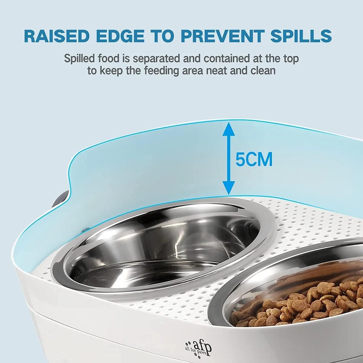 Detalle 1 de ALL FOR PAWS raised cat bowl 3 heights