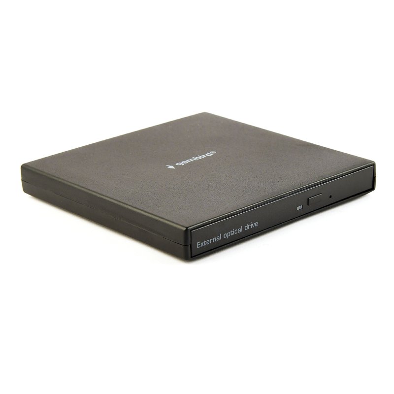 Detalle 2 de Gembird DVD-USB-04: Grabadora externa USB 2.0, 24x CD / 8x DVD (Negra)