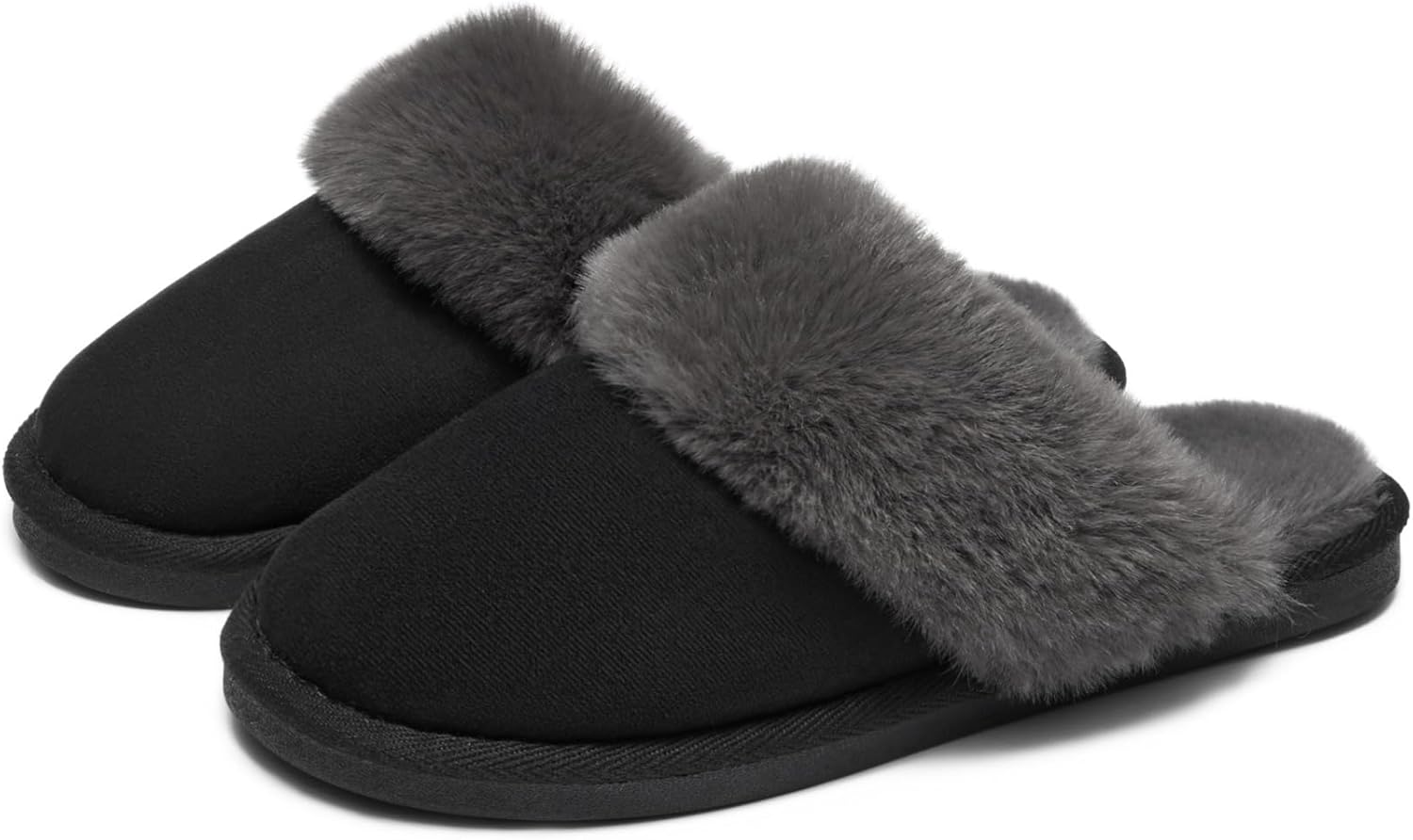 Thumbnail 4 de Misolin Winter Hausschuhe für Damen und Herren mit Memory-Foam-Einlegesohle, warmem Fleece und rutschfester TPR-Sohle