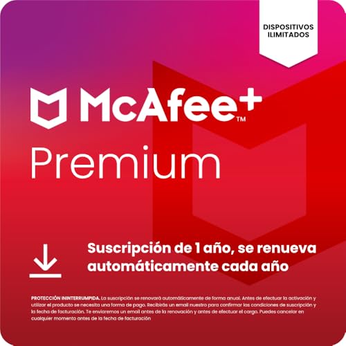 Detalle de McAfee+ Premium Individual 2026 📈