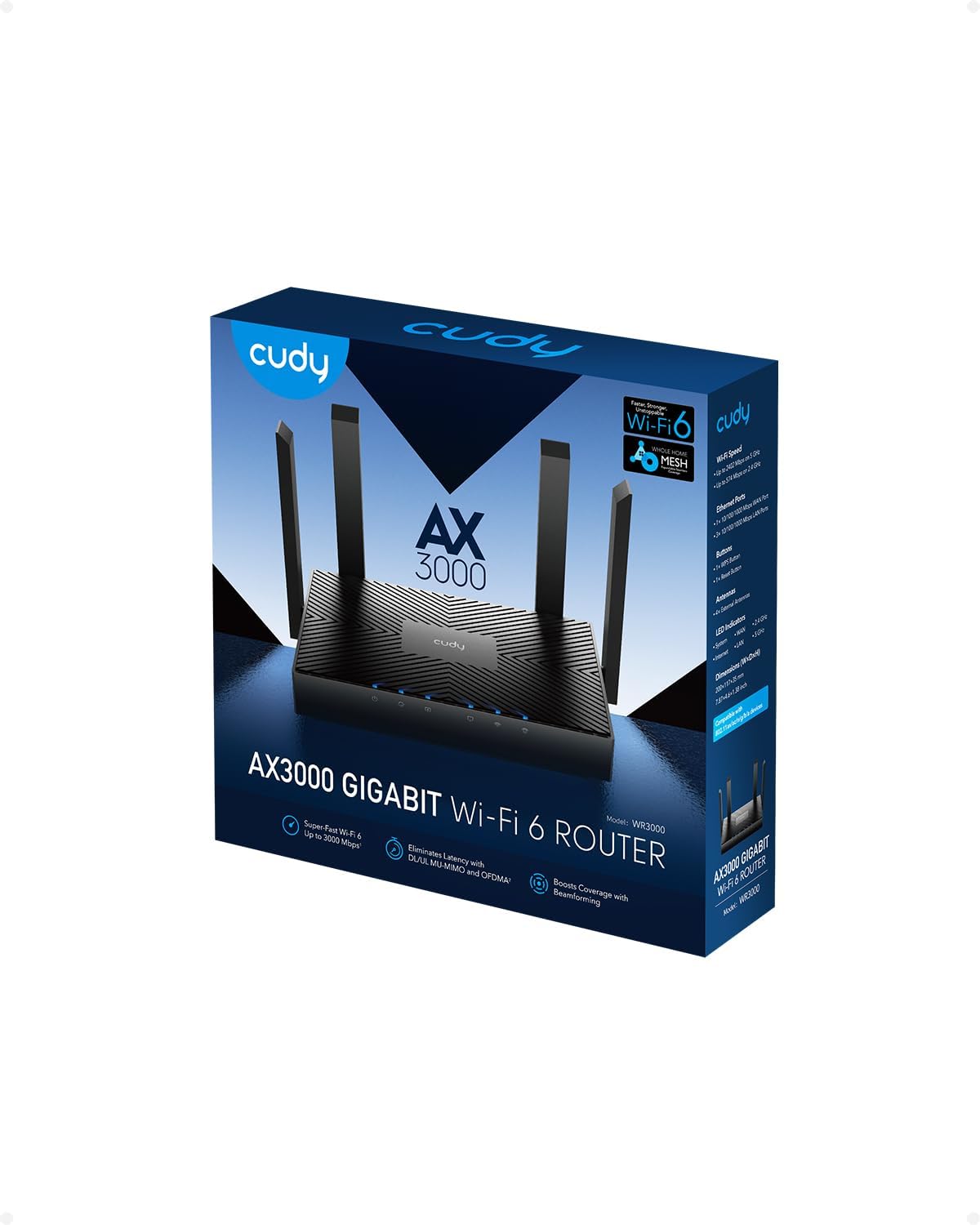 Thumbnail 3 de Cudy WR3000 Router Wi‑Fi 6 AX3000