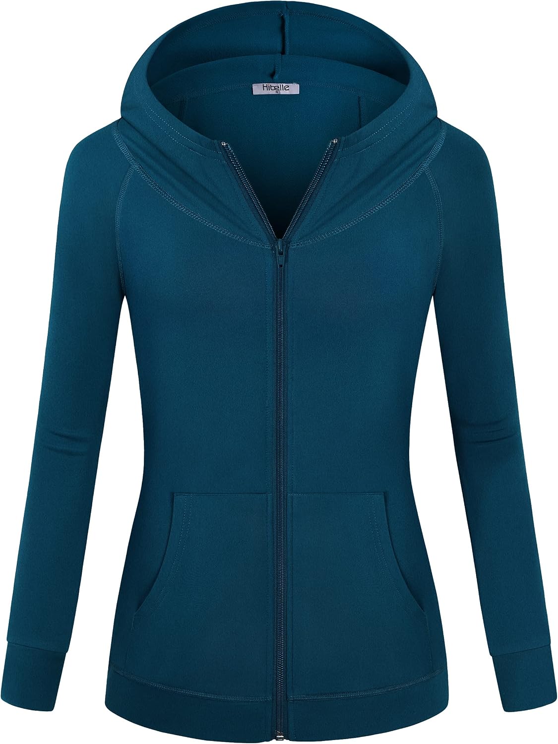 Detalle de Hibelle Women's Full-Zip Fleece-Lined Hoodie