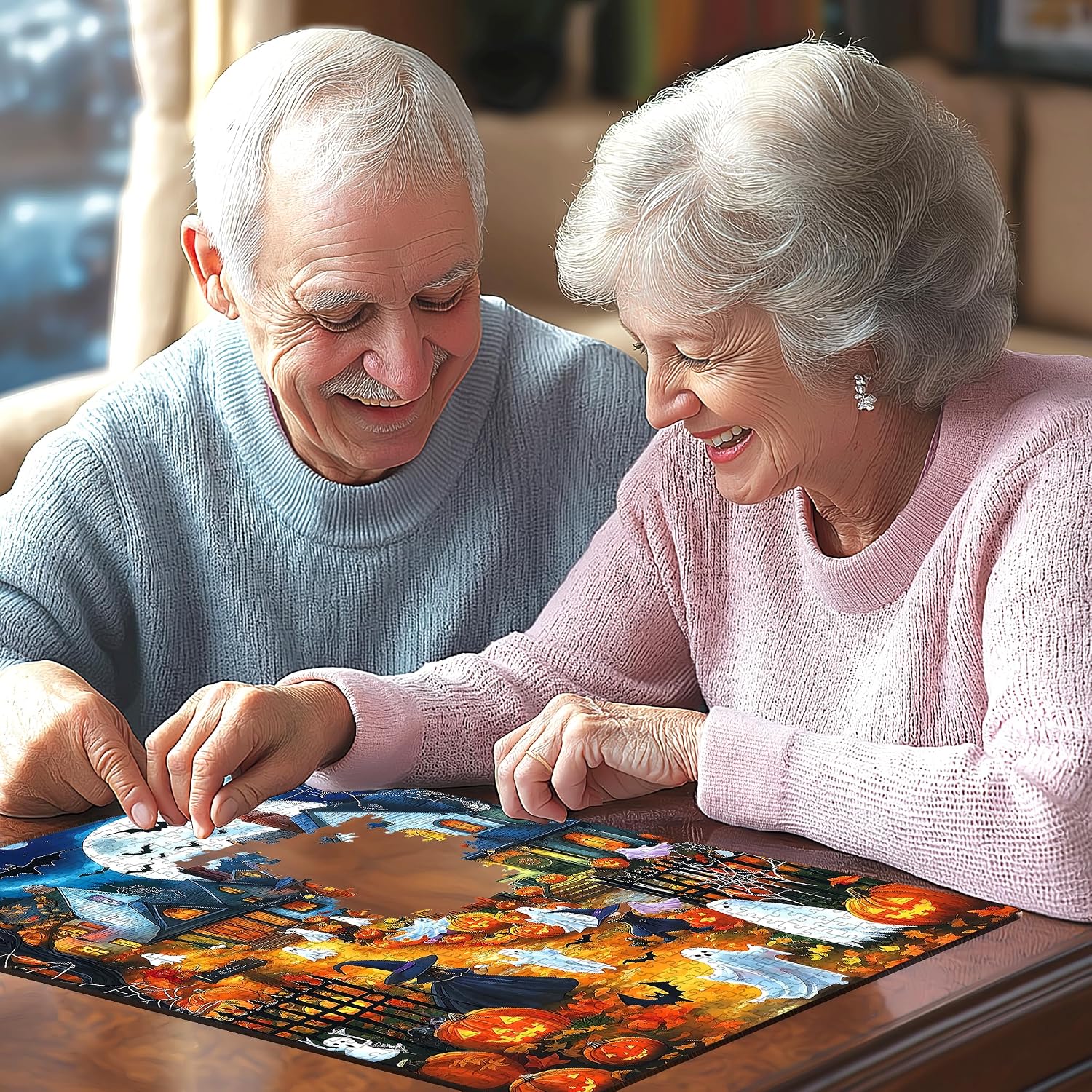 Detalle 2 de Blueforest Halloween Jigsaw Puzzle, 1,000 Pieces