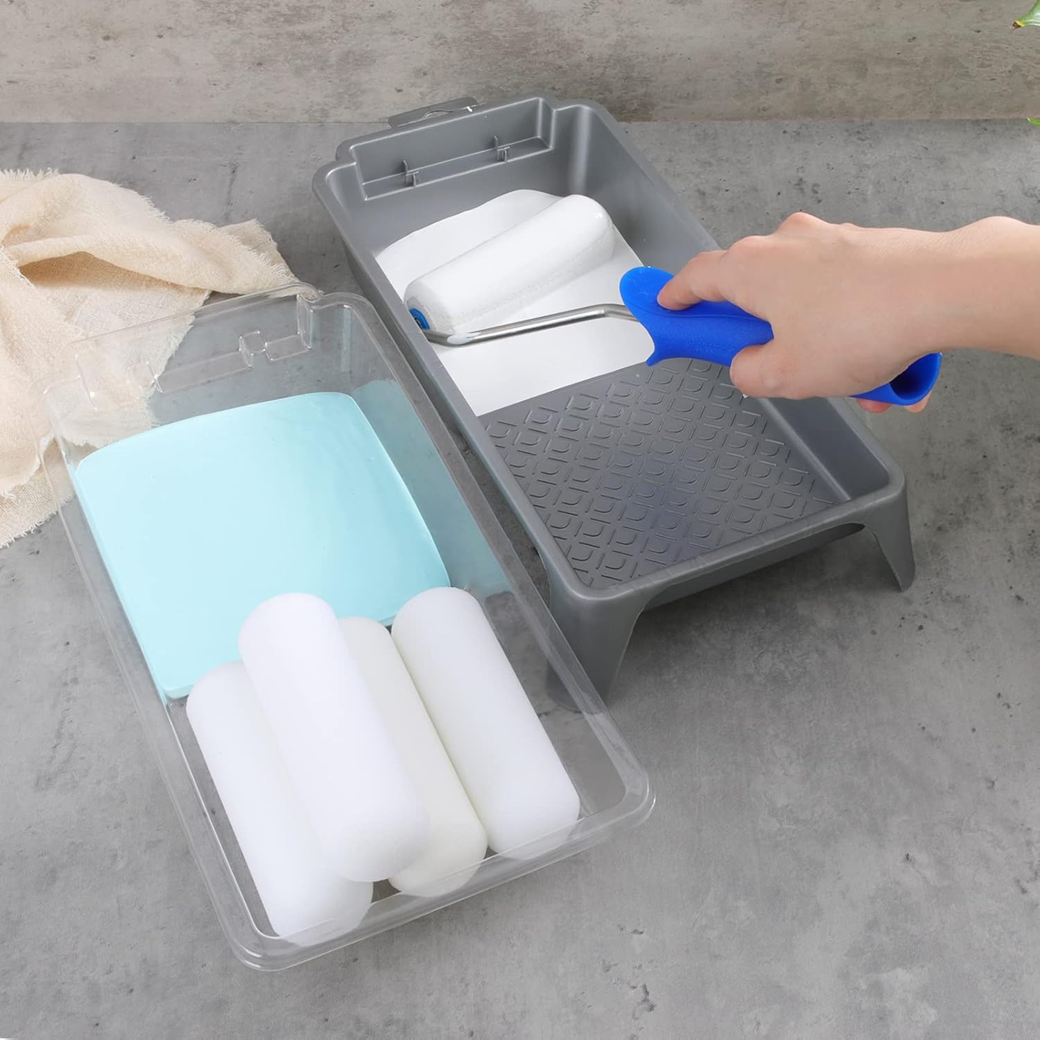 Thumbnail 5 de Mister Rui Foam Paint Roller Set (4") for smooth finishes on flat surfaces