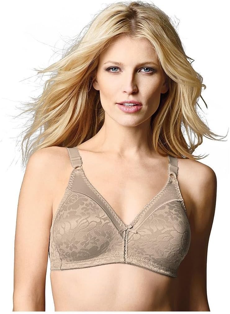 Thumbnail 1 de Bali Women's Wireless Lace Bra with Double Support — Stay-in-Place Straps & Full Coverage