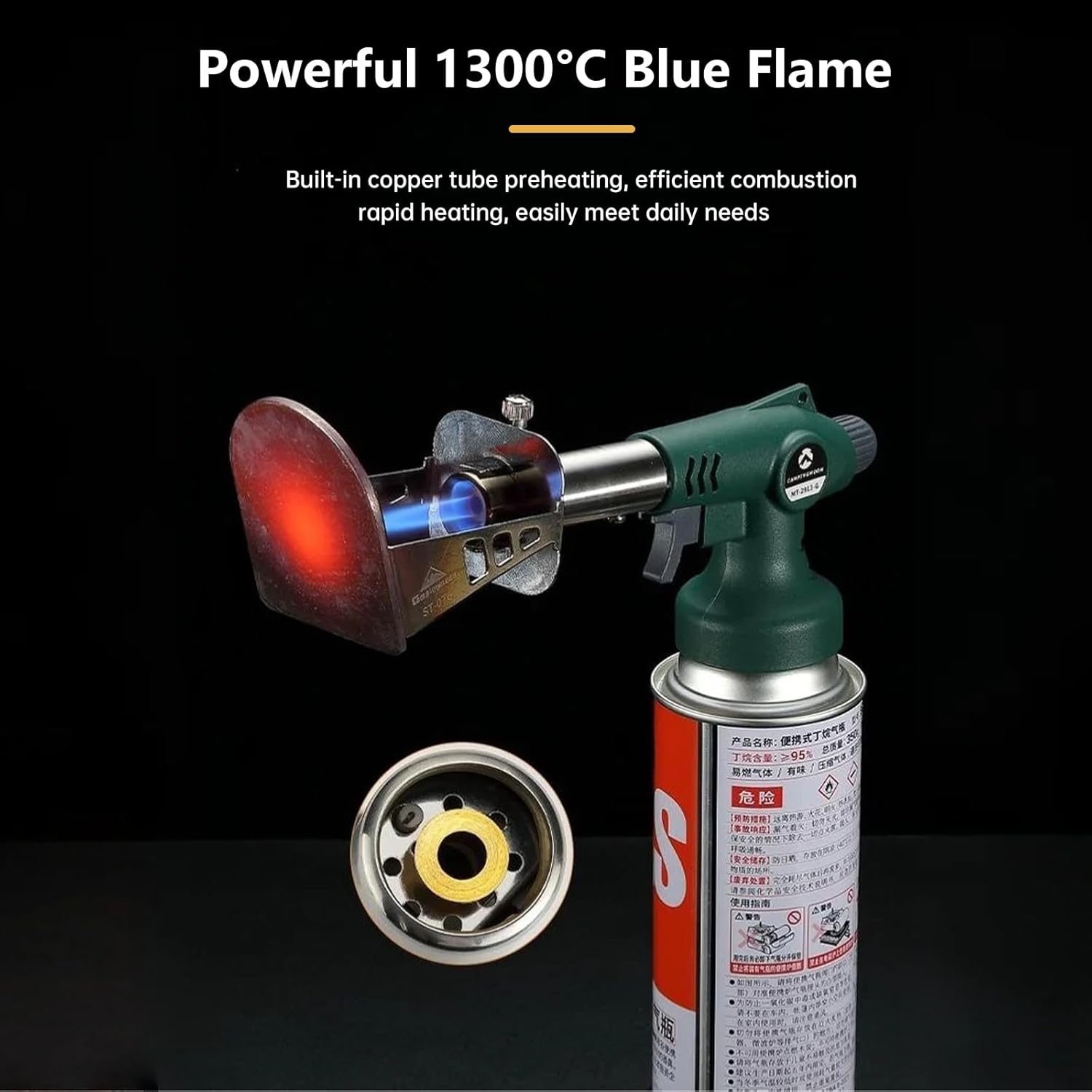 Thumbnail 2 de Campingmoon MT-2913 Butane Torch 1300°C