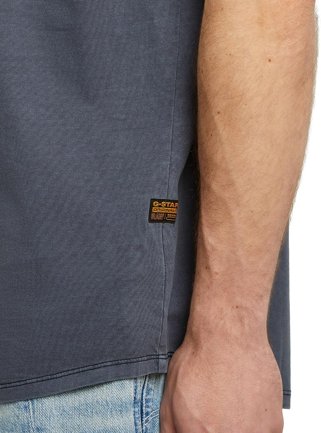 Detalle de G-Star Herren Base-S T-Shirt – Rundhals, kurze Ärmel, G-Star RAW Print