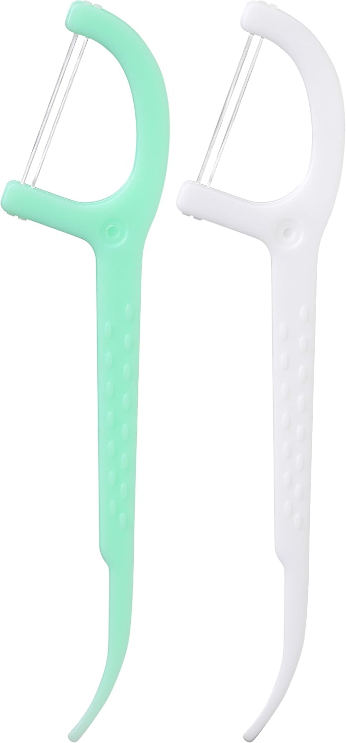 Detalle de by Amazon ツインフロス&ピック 360本入 2本糸・ピック付き歯間フロス