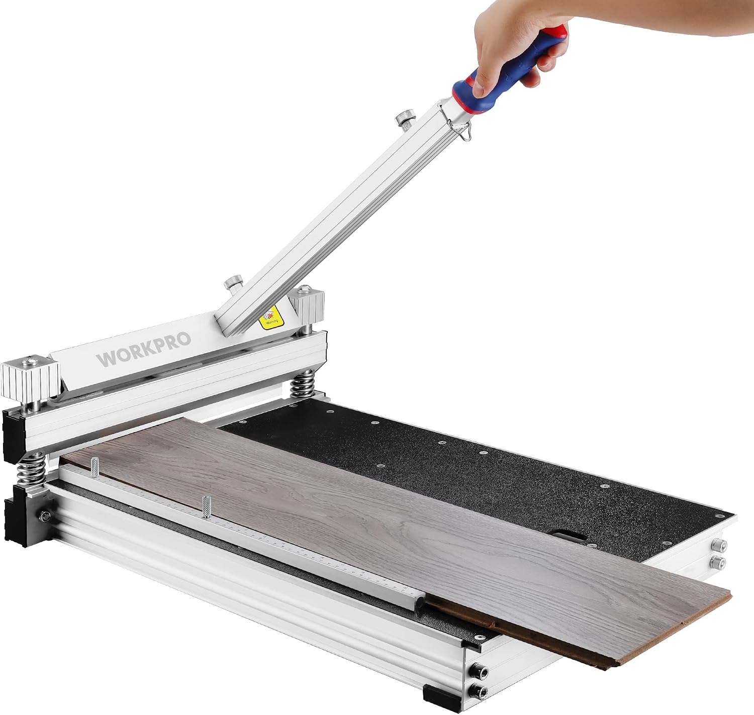 WORKPRO Coupe-sol stratifié avec angle de précision – coupe parquet/vinyle jusqu’à 340 mm