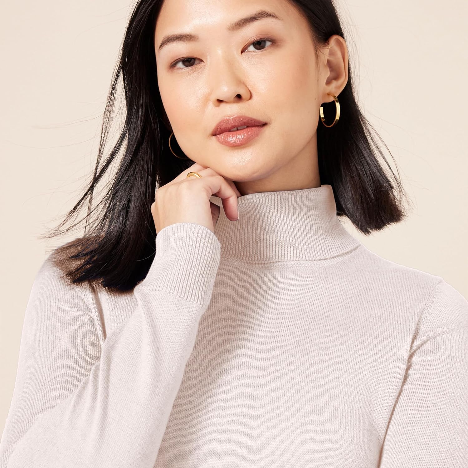 Thumbnail 2 de Amazon Essentials Damen Rollkragenpullover mit langem Arm – leichter Baumwollmix, klassischer Schnitt (auch in Übergröße)