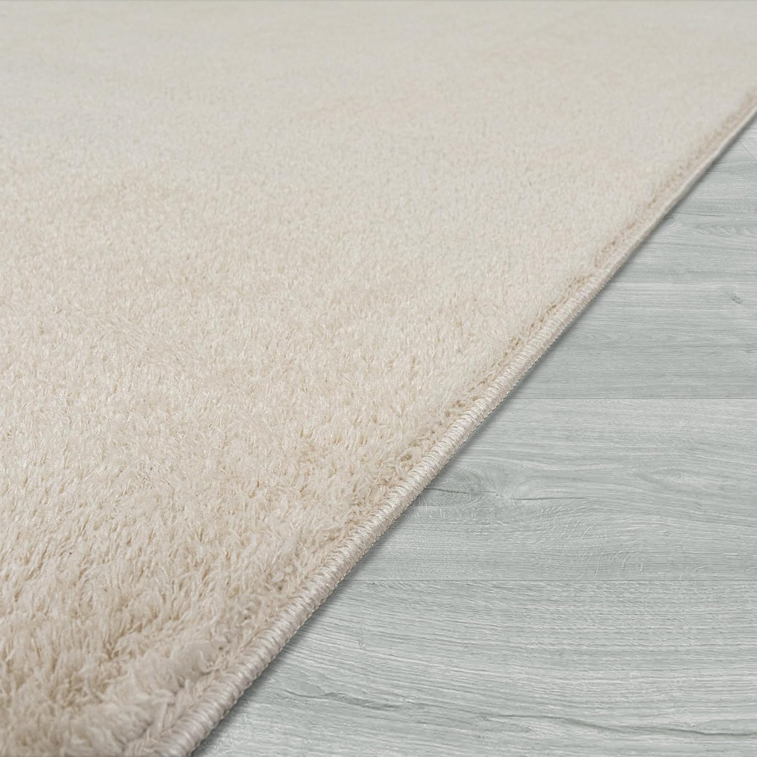 Thumbnail 1 de Paco Home Alfombra Moderna y Suave 160x220cm Crema 🐑