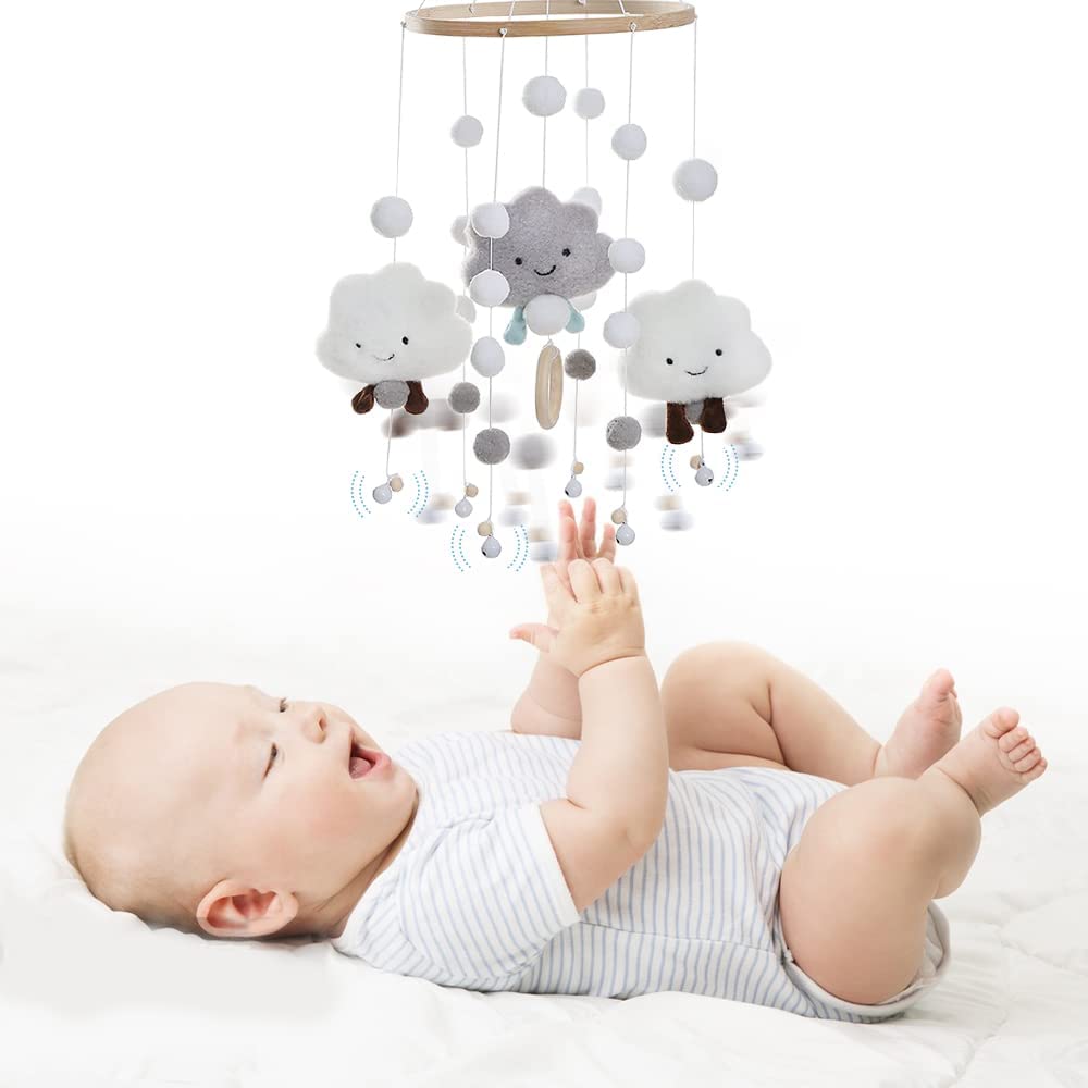 Thumbnail 4 de TVAIVTN Baby Mobile 3D Wolken