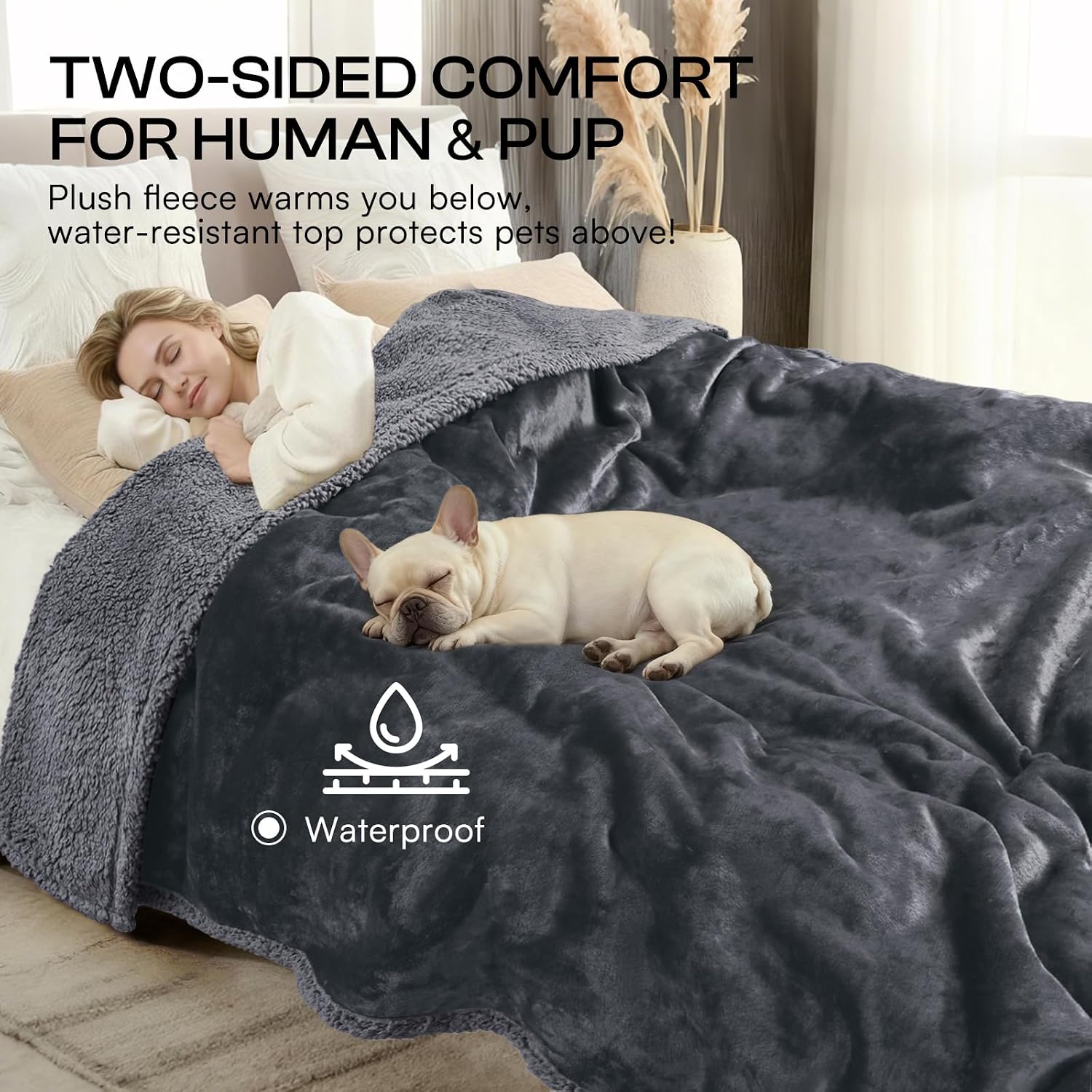 Detalle 1 de Luciphia Waterproof Pet Blanket 85 x 57