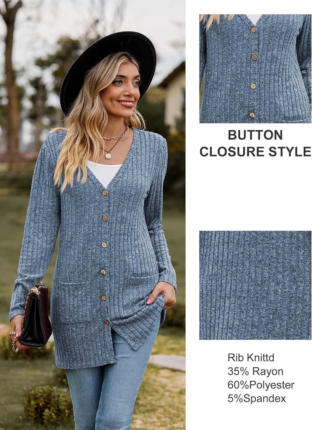 Detalle de Famulily Long Sleeve Cardigan S-XXL