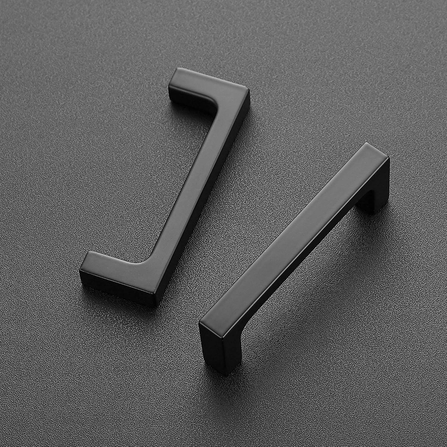 Thumbnail 1 de Ravinte J100XFX76HS5 Matte Black Cabinet Pulls, 3-Inch, 5-Pack