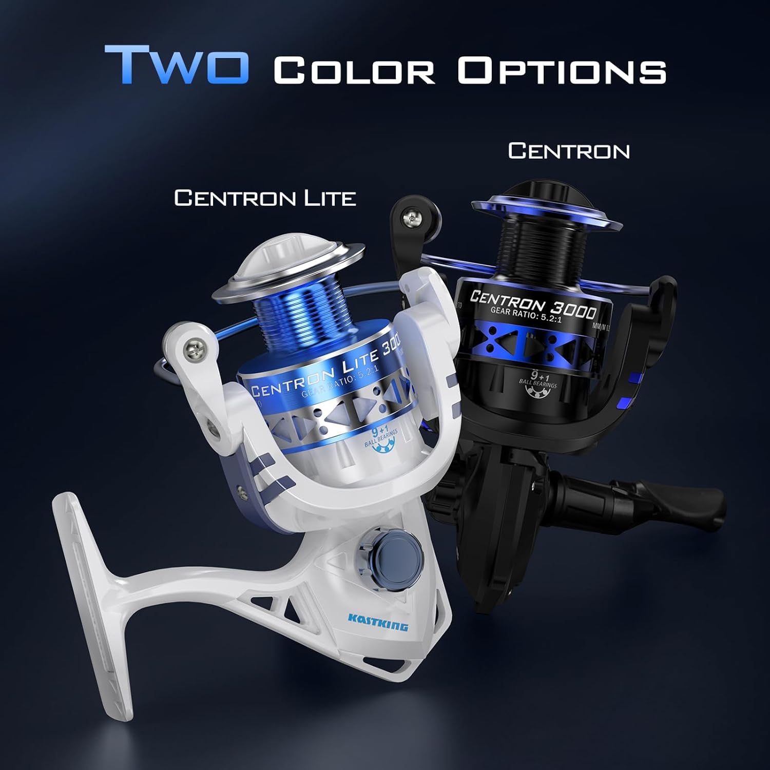 Thumbnail 6 de KastKing Centron & Centron Lite Spinning Reels (Size 500) for Ice Fishing, Up to 17.5 Max Drag, 5.2:1 Gear Ratio