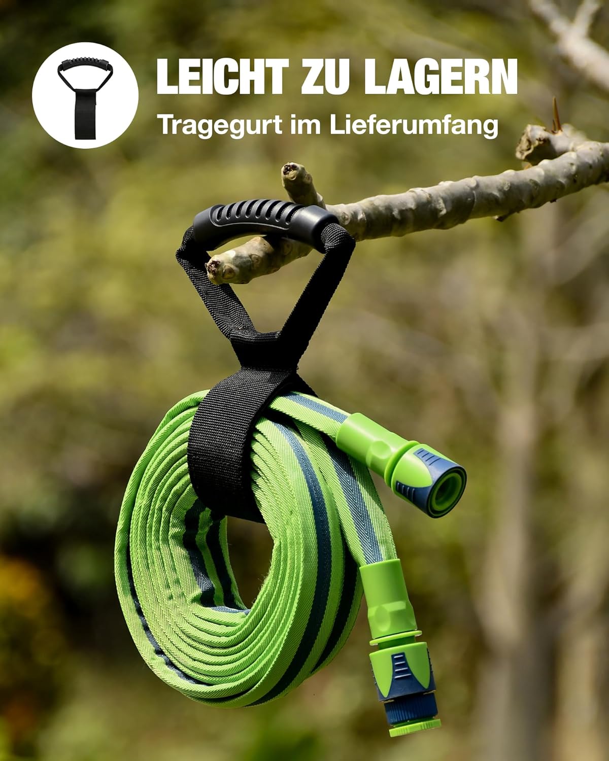 Thumbnail 6 de RAINPOINT Flexibler Gartenschlauch 7,5 m – ultraleicht, knickfrei & mit 10-Funktionen-Gartenbrause