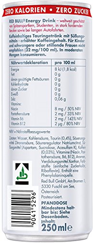 Detalle de Red Bull Zero Calories: Energieschub ohne Kalorien oder Zucker