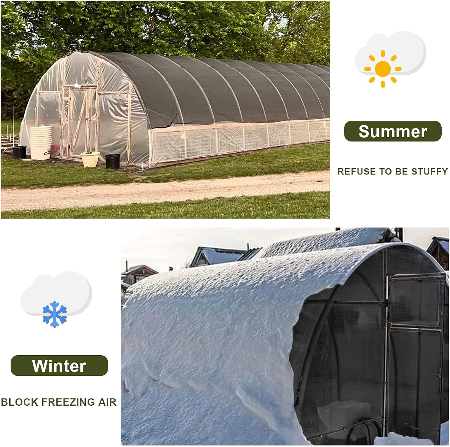 Thumbnail 2 de LOVE STORY 8x20FT Shade Cloth, 55% Black HDPE Mesh with Grommets