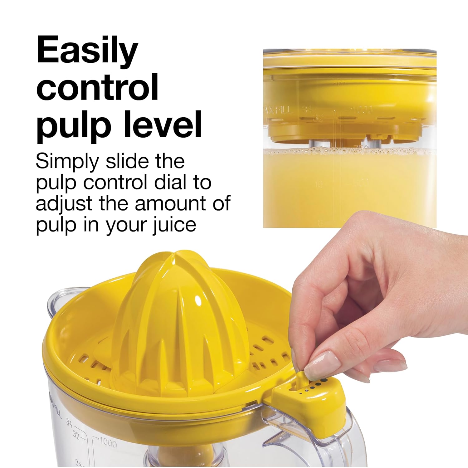 Thumbnail 6 de Proctor Silex Alex’s Lemonade Stand Electric Citrus Juicer Machine (Yellow, 34 oz) — 66341