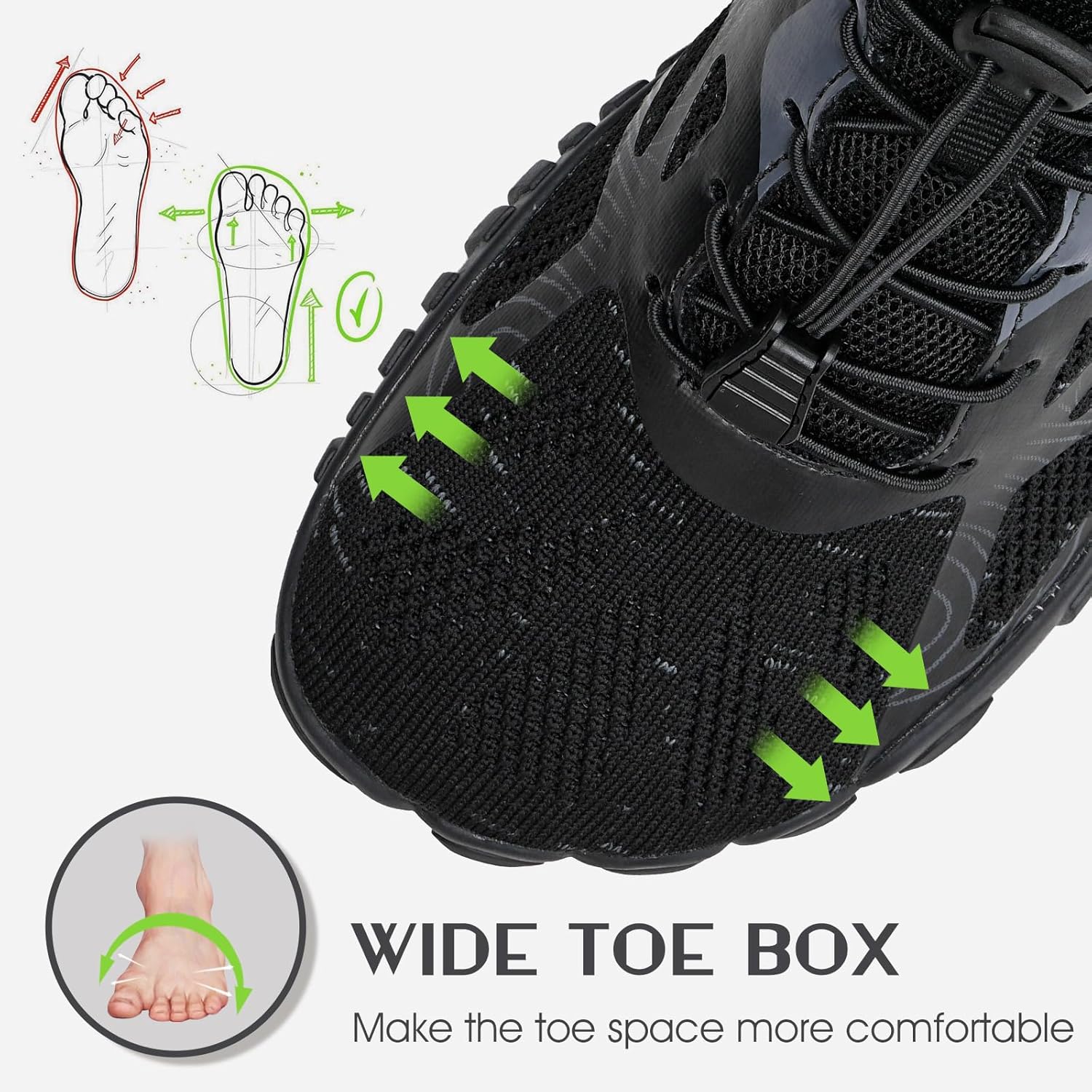 Thumbnail 2 de IceUnicorn Barfußschuhe Traillaufschuhe – Knit mit breiter Zehenbox
