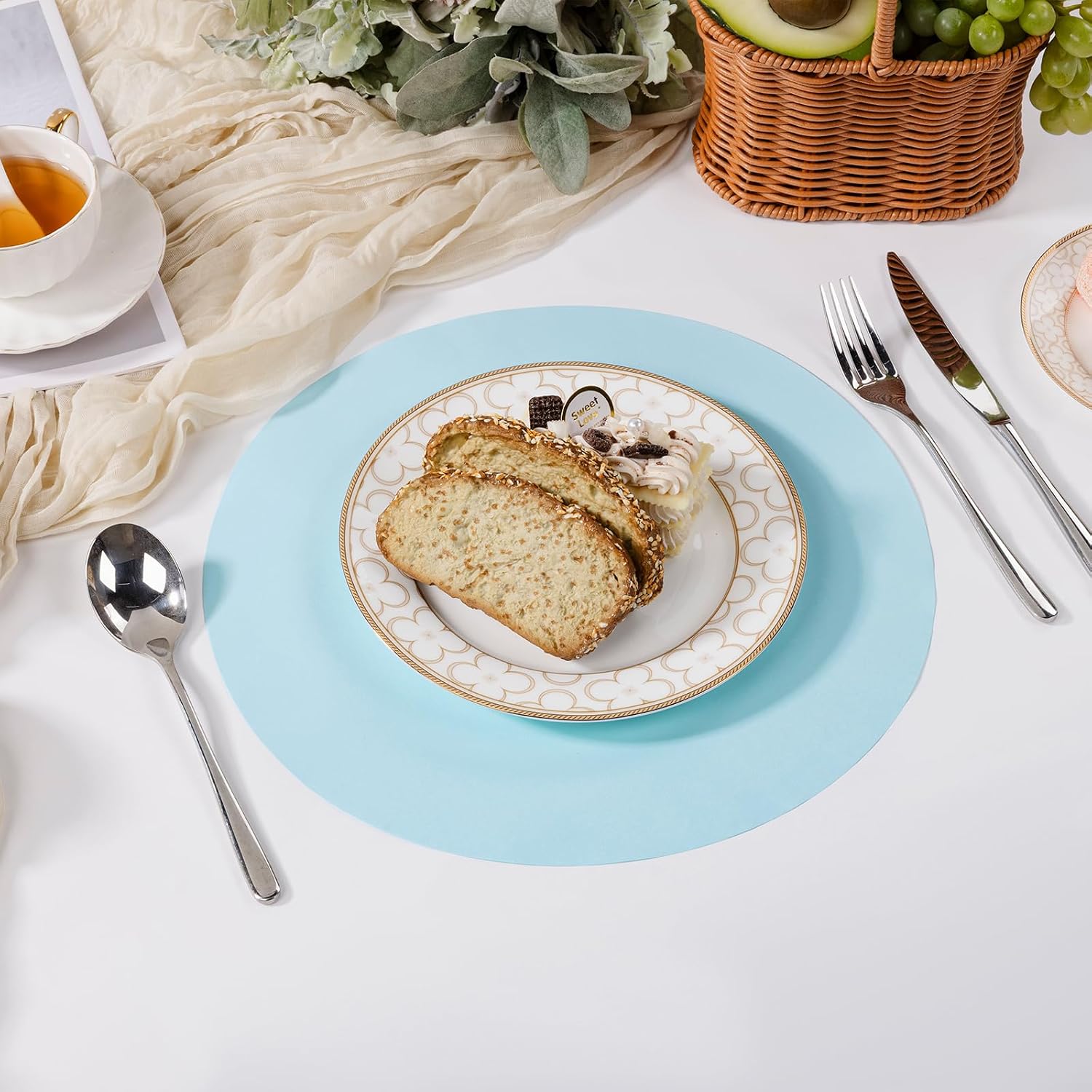 Detalle 2 de SHACOS Disposable Paper Placemats, 13-Inch