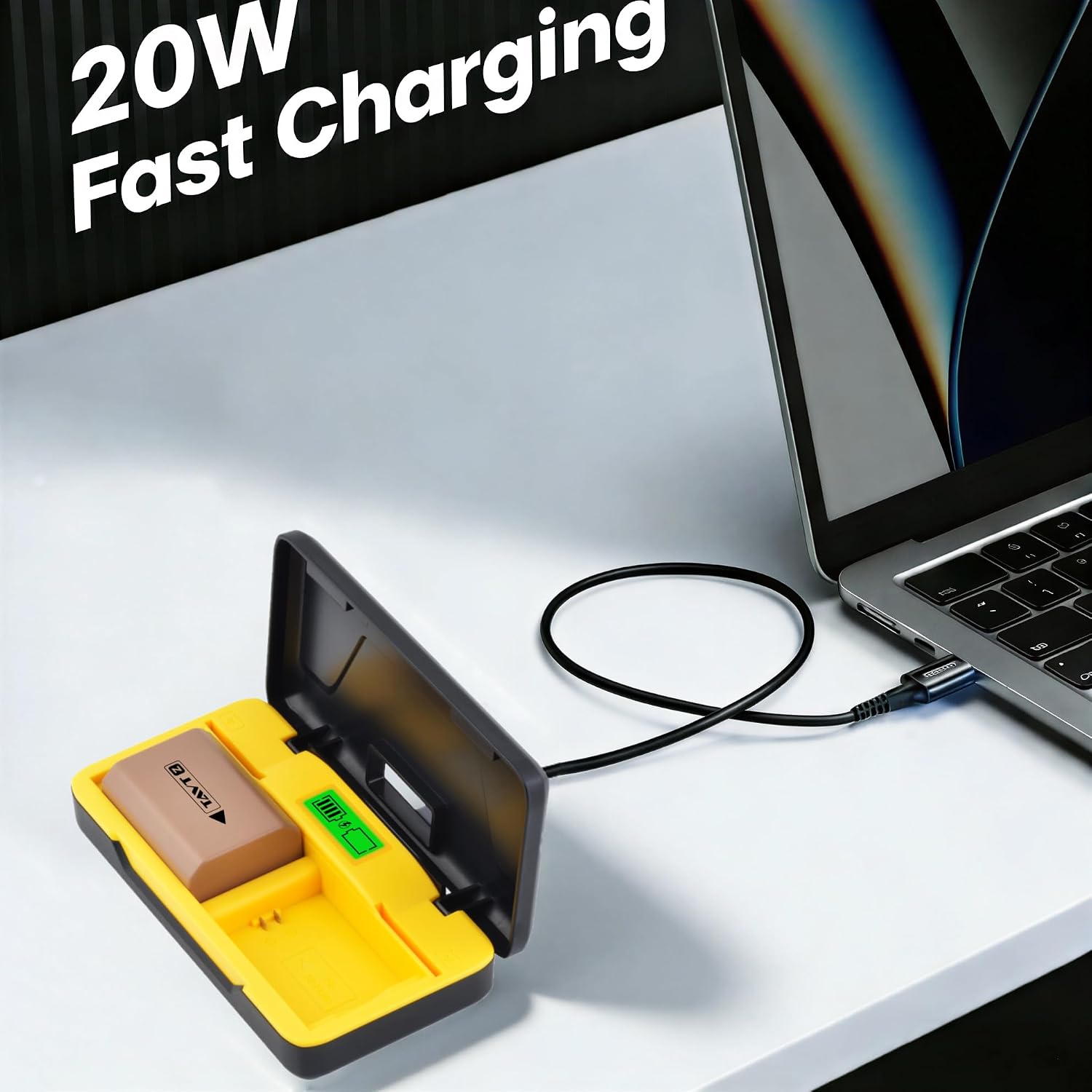 Thumbnail 6 de TAVT NP-FZ100-batterijset met dubbele lcd-lader, 2 × 2600 mAh