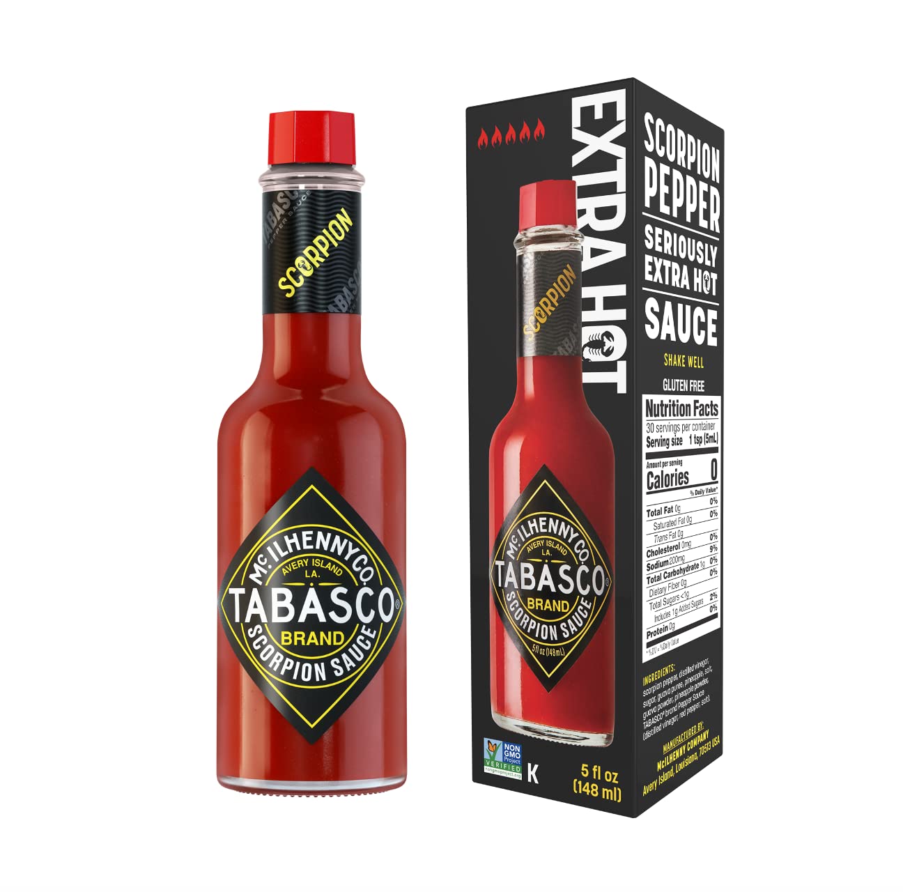 Detalle de TABASCO Scorpion Sauce + Habanero Sauce (2 x 148 ml) – Premium feuriges Duo, ideal zum Ausprobieren