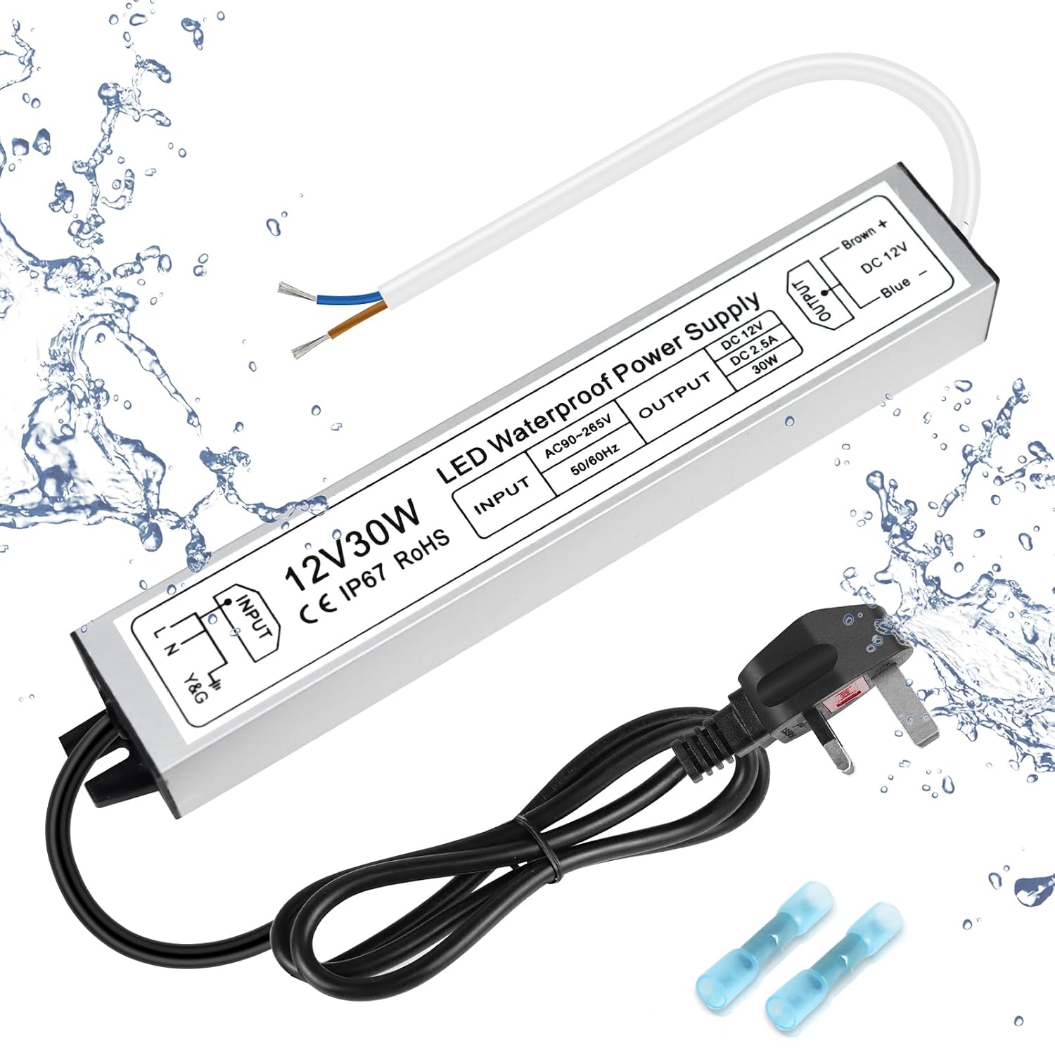 Thumbnail 6 de inShareplus LED Power Supply 24V 150W IP67 Outdoor Driver