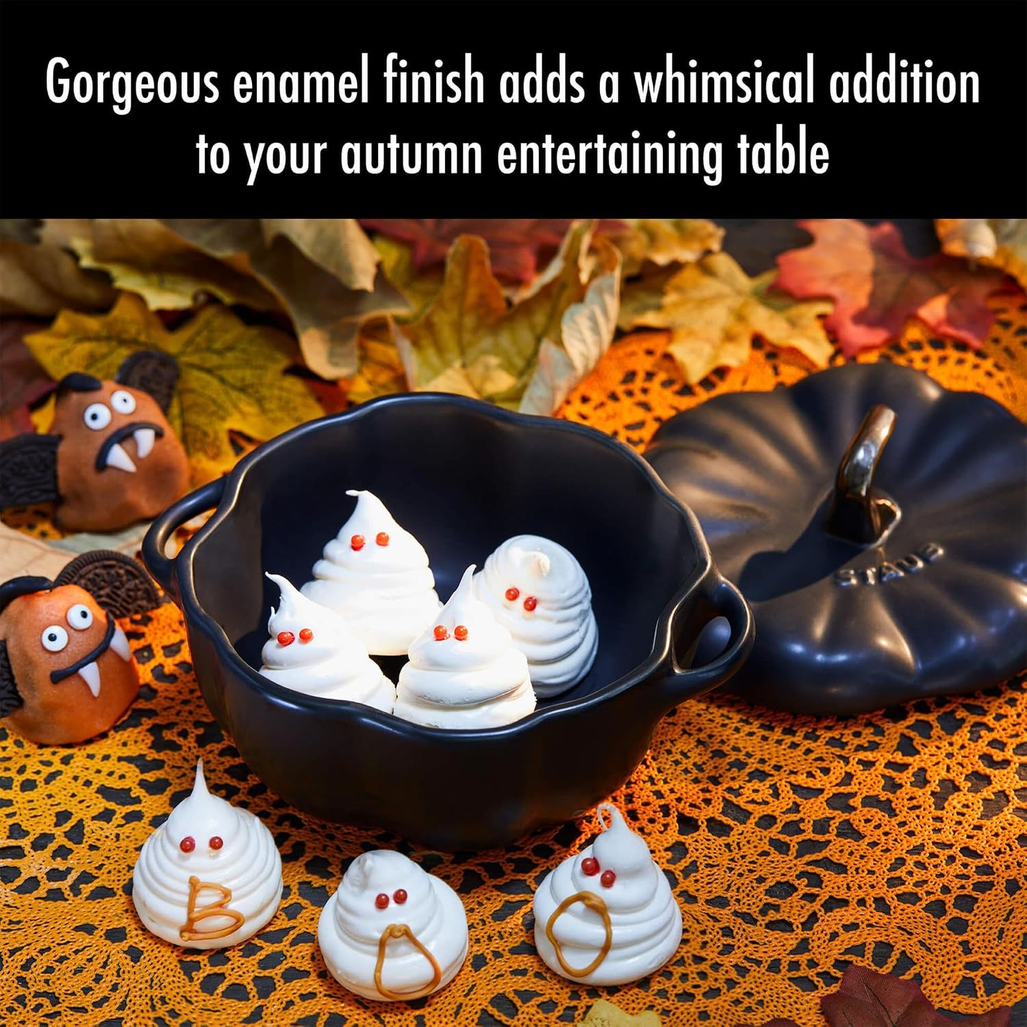 Thumbnail 6 de STAUB Ceramic Pumpkin Baking Dish, 0.5-qt