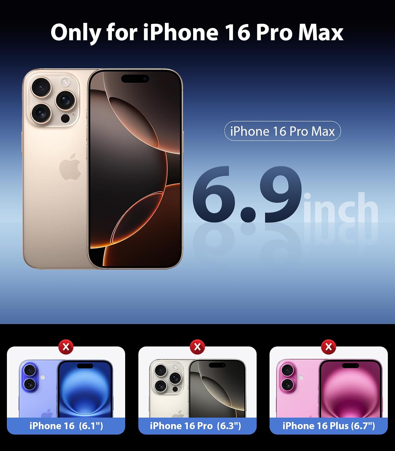Thumbnail 6 de Mkeke 3 Pack Screen Protector 6.9"