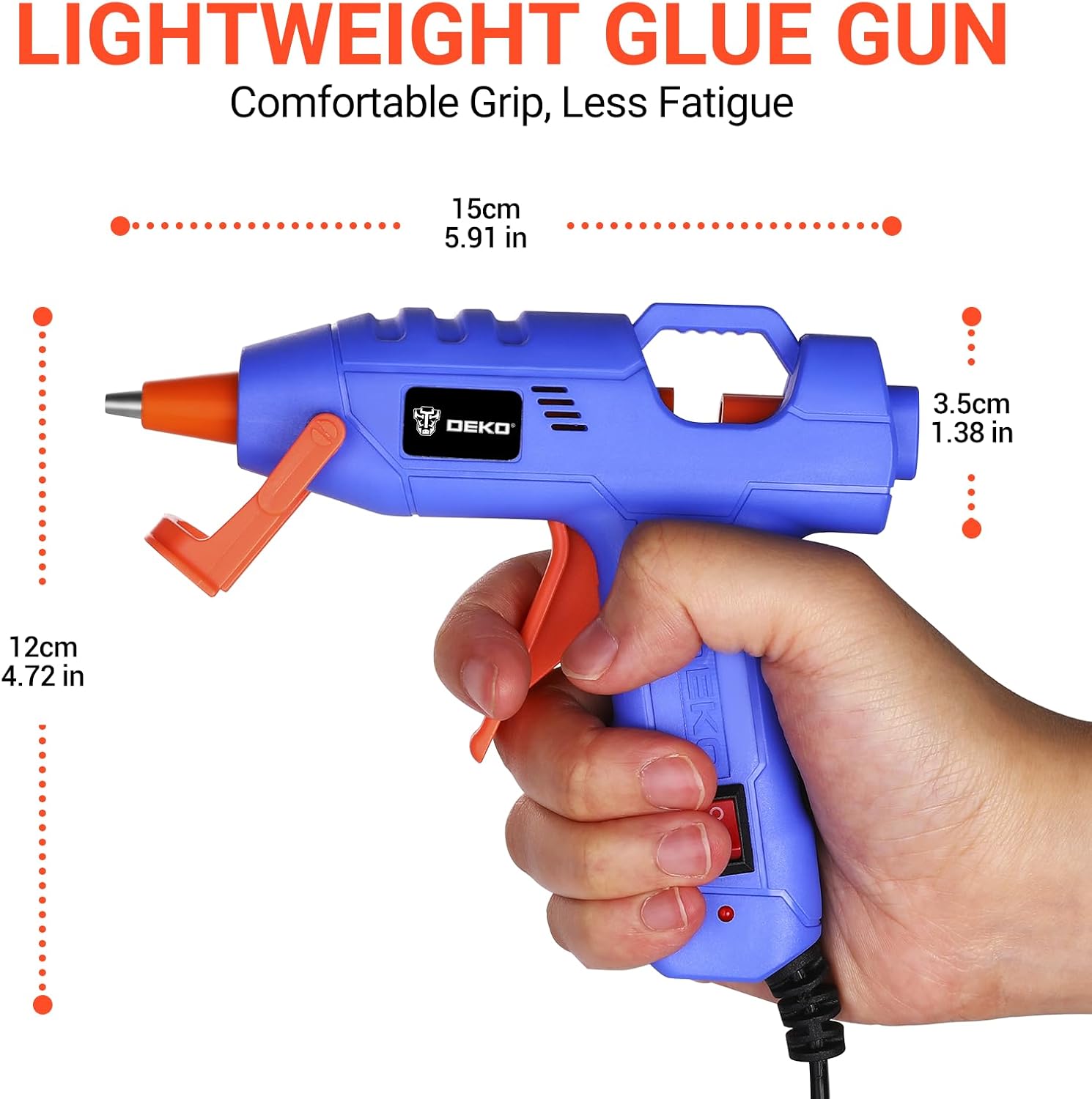 Detalle 2 de DEKO Mini Hot Glue Gun 20W with 7 mm