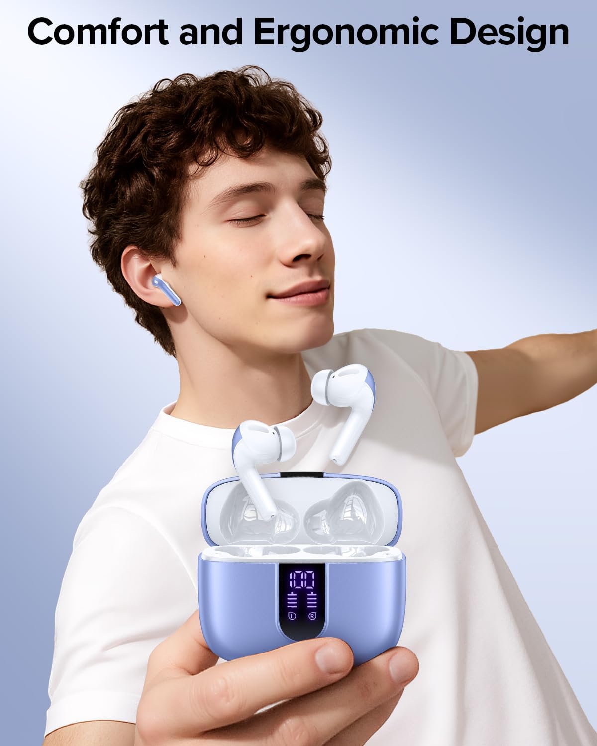 Detalle 2 de TAGRY True Wireless Earbuds 60-Hour Playback