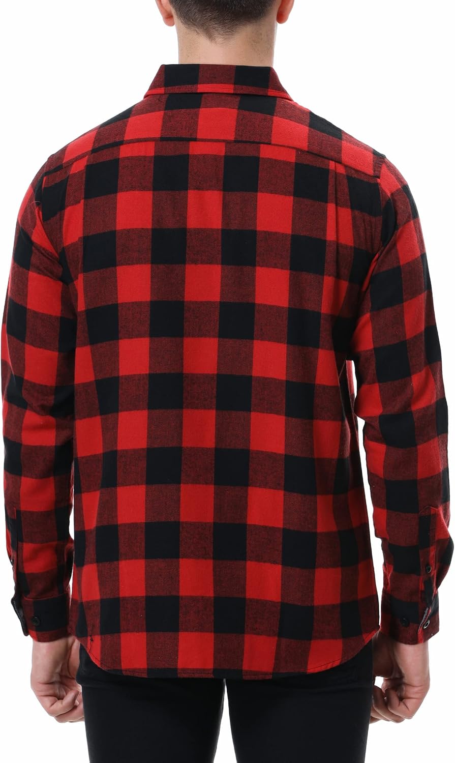 Detalle de Alex Vando Flannel Shirts for Men Regular Fit Button-Down Flannel Shirt