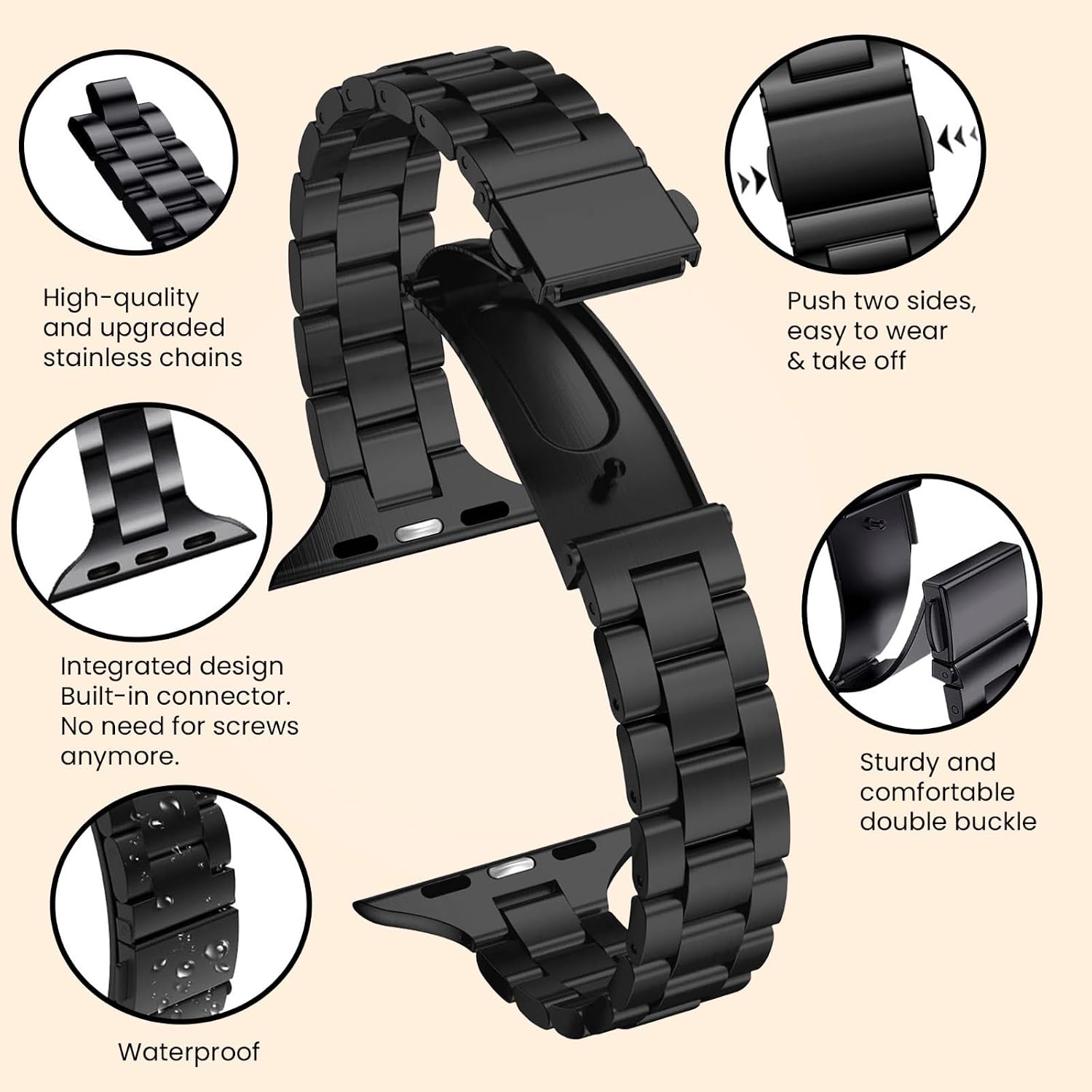 Detalle 2 de CEEKA Slim Stainless Steel Watch Band