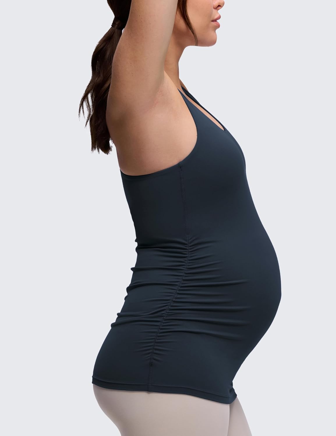 Detalle 2 de CRZ YOGA Butterluxe Donna Racerback Maternità – Cima imbottita con imbottiture removibili