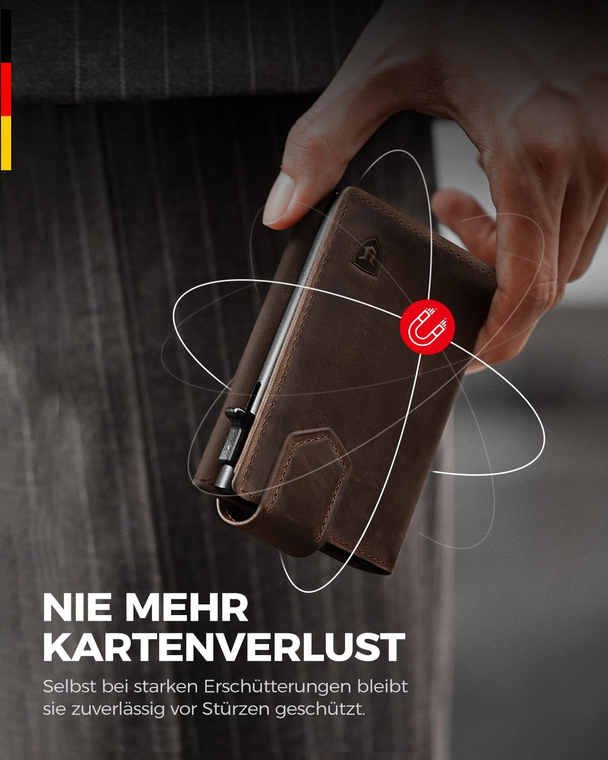 Detalle 2 de LORZOR Kartenetui Slim Wallet für 10 Karten 👝