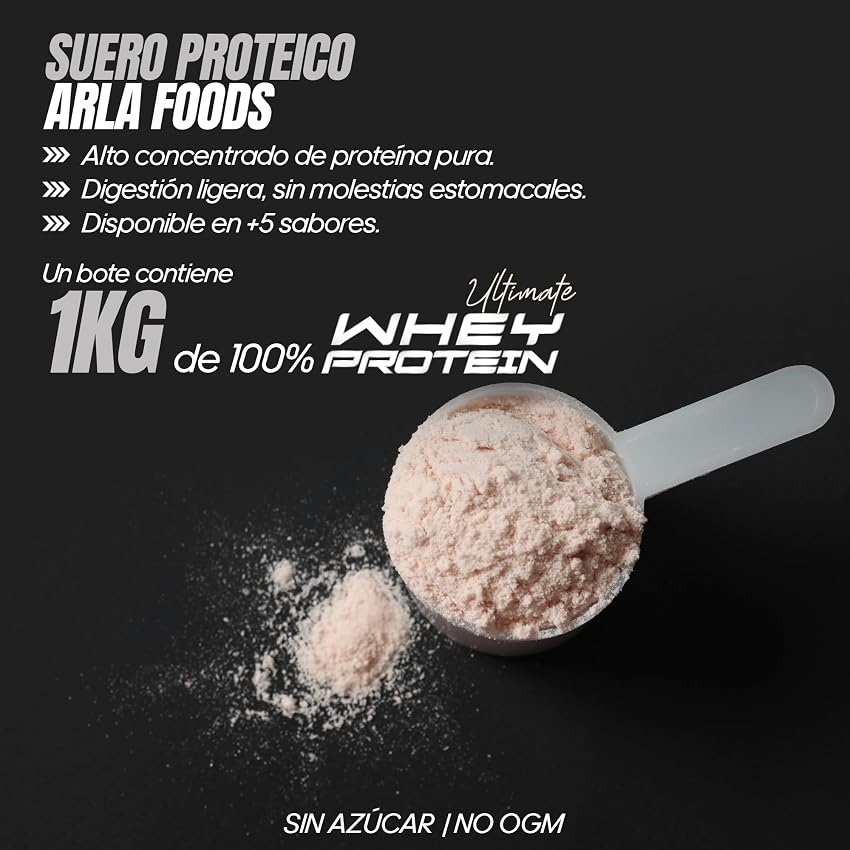 Detalle 2 de Whey Protein 1 kg — Proteína en polvo con colágeno y magnesio 🥛