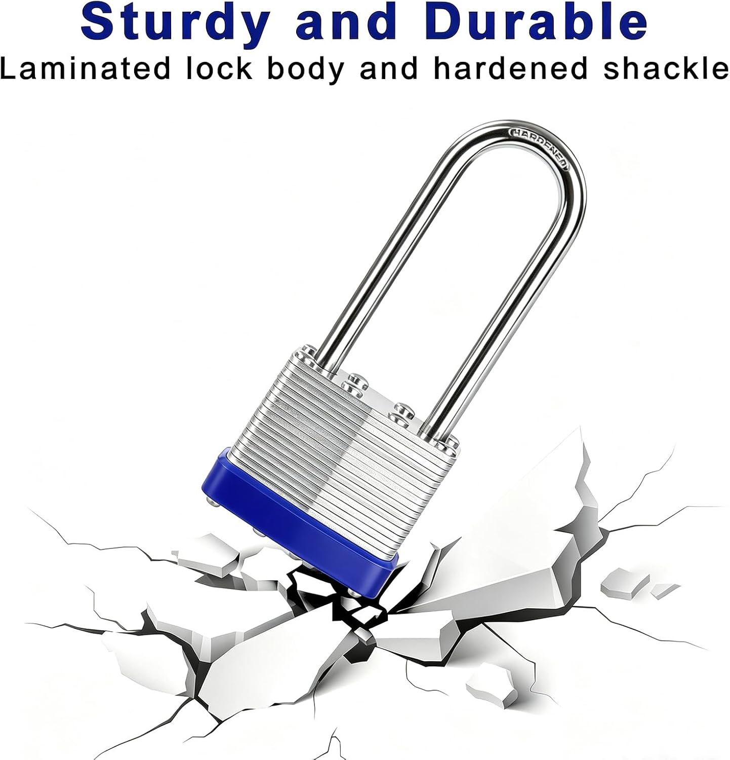 Detalle 2 de SEPOX 40mm Laminated Steel Padlock keyed alike ๐