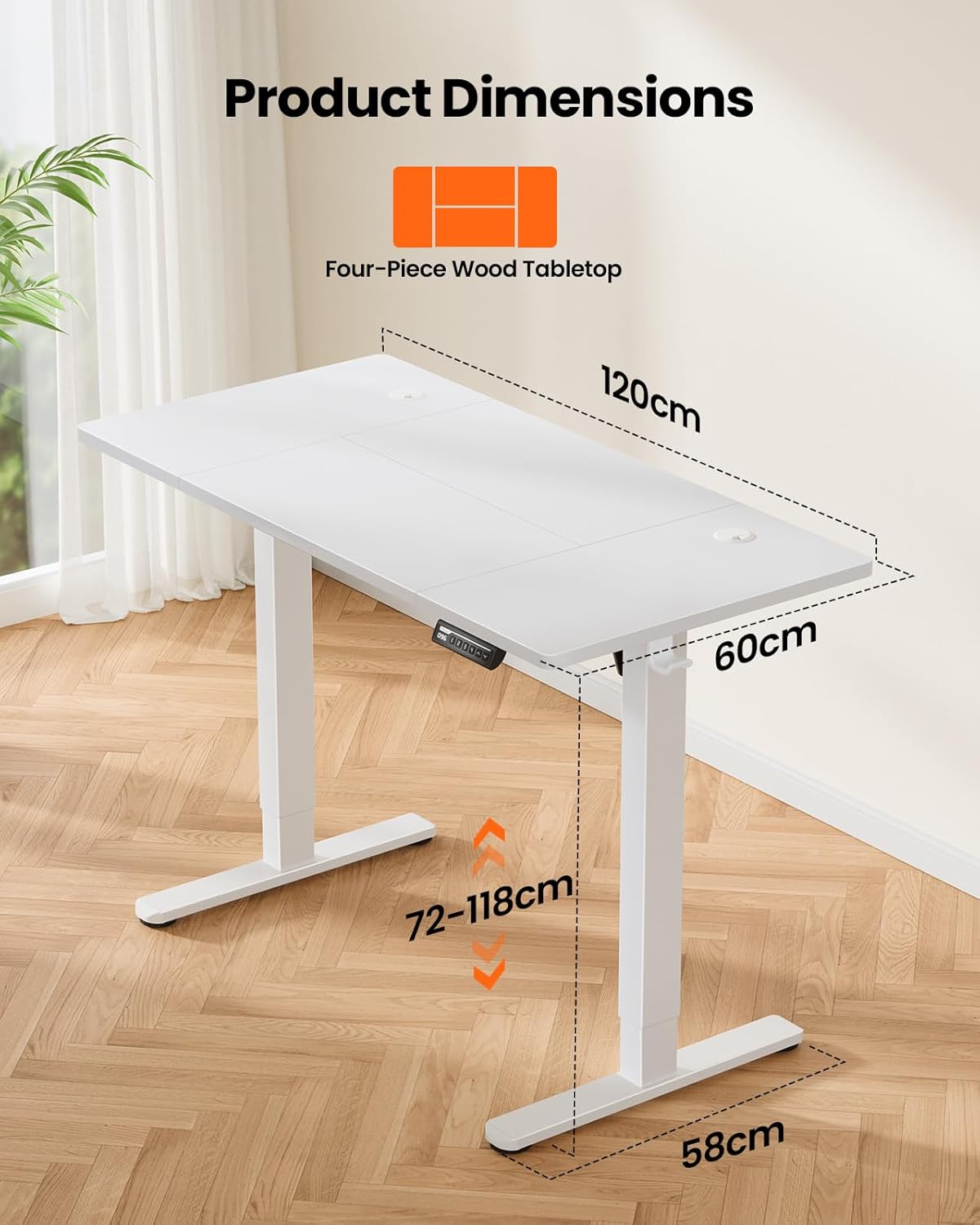 Thumbnail 5 de ErGear Electric Standing Desk 120×60 cm