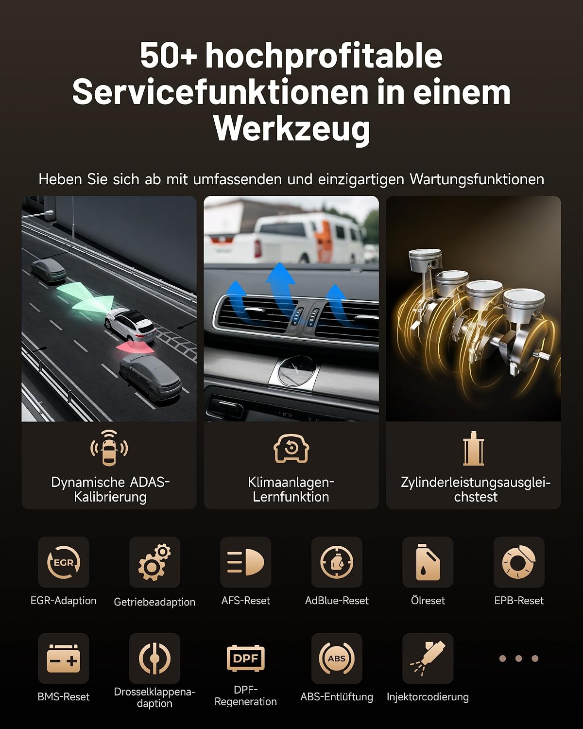 Thumbnail 6 de TOPDON ONE 10,1" bidirektionales OBD2 Diagnosegerät mit J2534 Pass-Thru, ECU-Codierung & CAN-FD